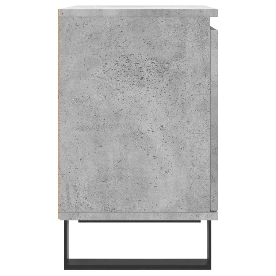 Nachtkastjes 2 St 40X30X50 Cm Bewerkt Hout Betongrijs