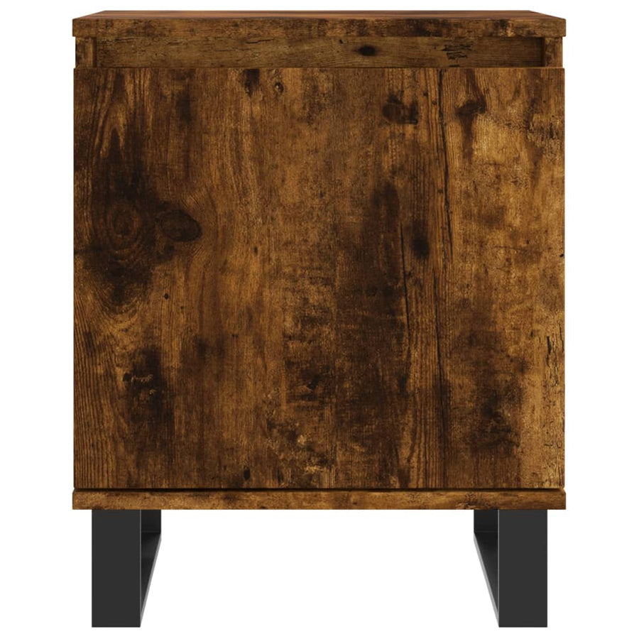 Nachtkastjes 2 St 40X30X50 Cm Bewerkt Hout Gerookt Eikenkleurig