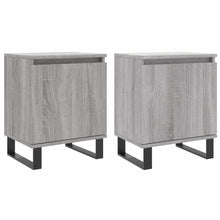 Nachtkastjes 2 St 40X30X50 Cm Bewerkt Hout Grijs Sonoma Eiken