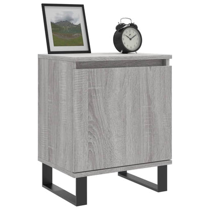 Nachtkastjes 2 St 40X30X50 Cm Bewerkt Hout Grijs Sonoma Eiken