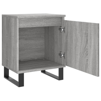 Nachtkastjes 2 St 40X30X50 Cm Bewerkt Hout Grijs Sonoma Eiken