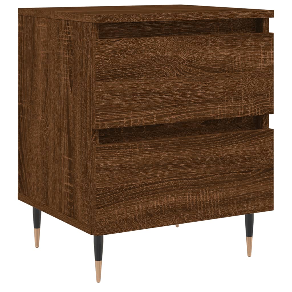 Nachtkastje 40X35X50 Cm Bewerkt Hout Bruin Eikenkleur