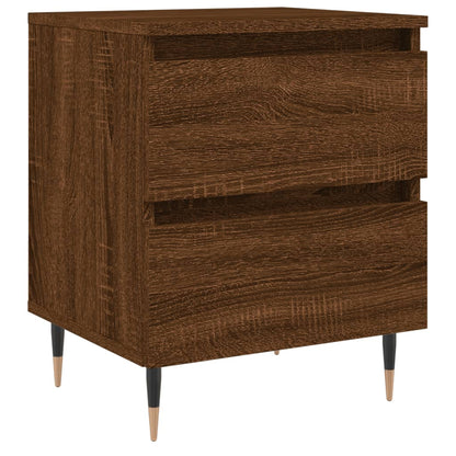 Nachtkastje 40X35X50 Cm Bewerkt Hout Bruin Eikenkleur