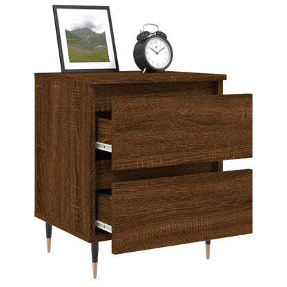 Nachtkastje 40X35X50 Cm Bewerkt Hout Bruin Eikenkleur
