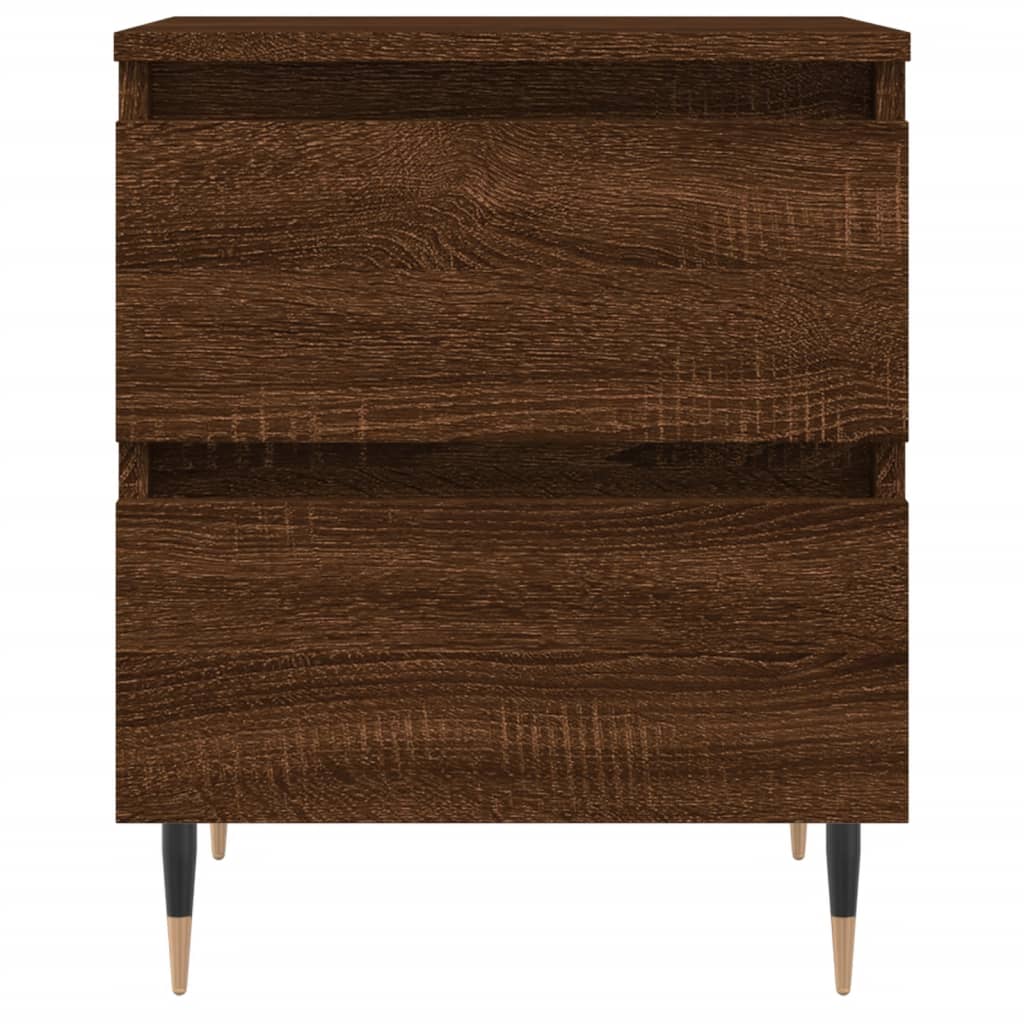 Nachtkastje 40X35X50 Cm Bewerkt Hout Bruin Eikenkleur