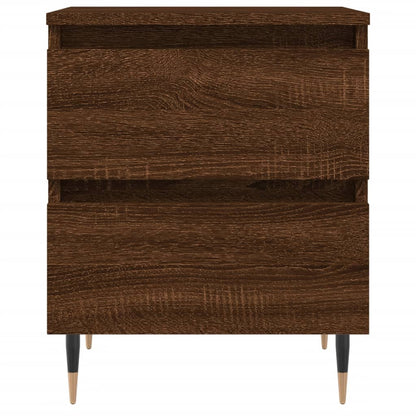 Nachtkastje 40X35X50 Cm Bewerkt Hout Bruin Eikenkleur