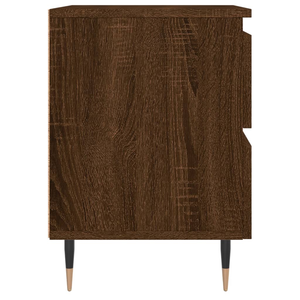 Nachtkastje 40X35X50 Cm Bewerkt Hout Bruin Eikenkleur
