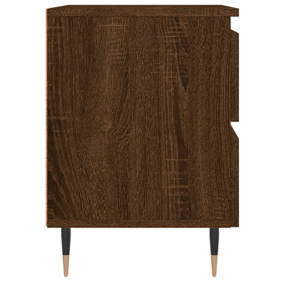 Nachtkastje 40X35X50 Cm Bewerkt Hout Bruin Eikenkleur