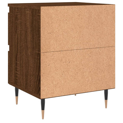 Nachtkastje 40X35X50 Cm Bewerkt Hout Bruin Eikenkleur