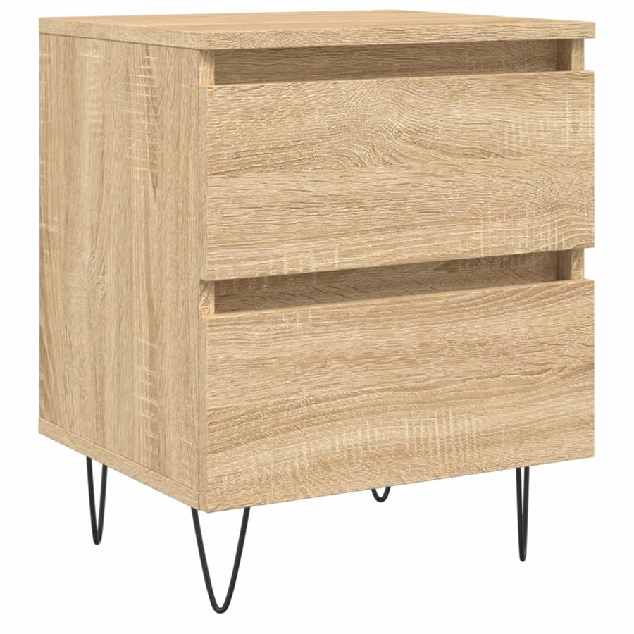 Nachtkastje 40X35X50 Cm Bewerkt Hout Sonoma Eikenkleurig