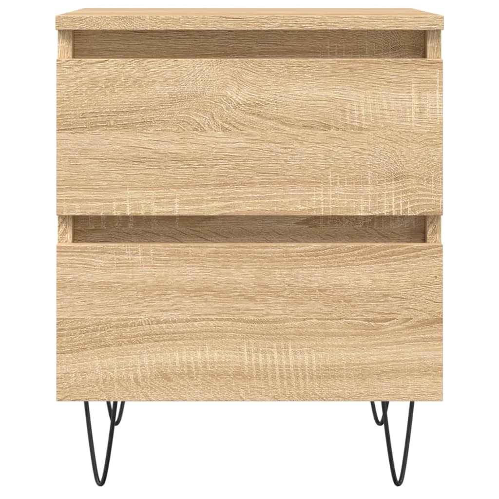 Nachtkastje 40X35X50 Cm Bewerkt Hout Sonoma Eikenkleurig