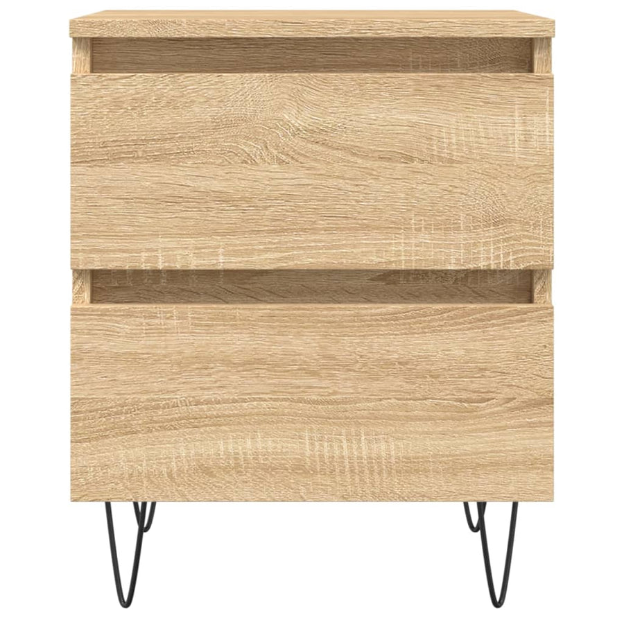 Nachtkastje 40X35X50 Cm Bewerkt Hout Sonoma Eikenkleurig