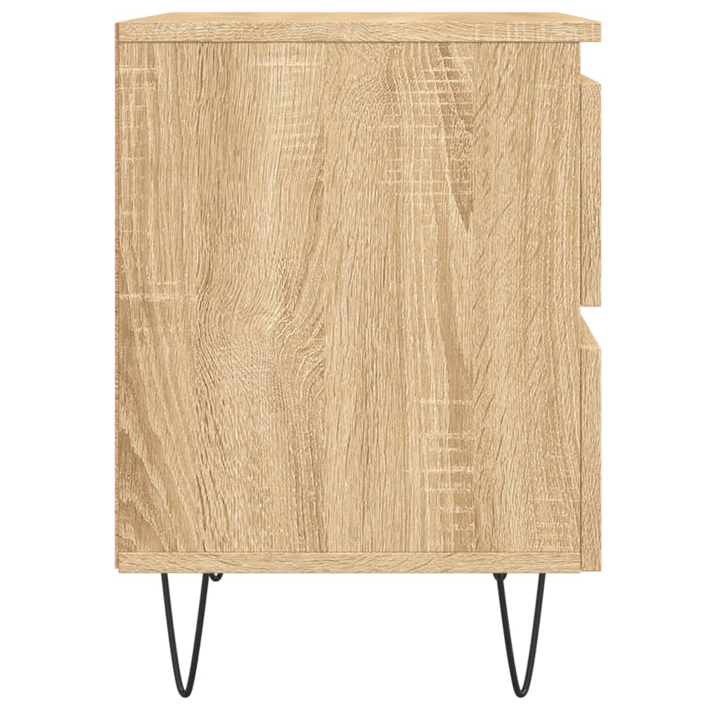 Nachtkastje 40X35X50 Cm Bewerkt Hout Sonoma Eikenkleurig