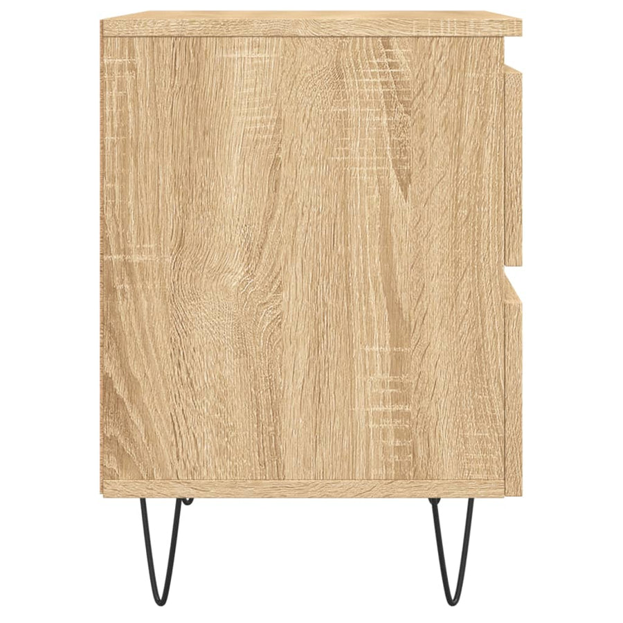 Nachtkastje 40X35X50 Cm Bewerkt Hout Sonoma Eikenkleurig