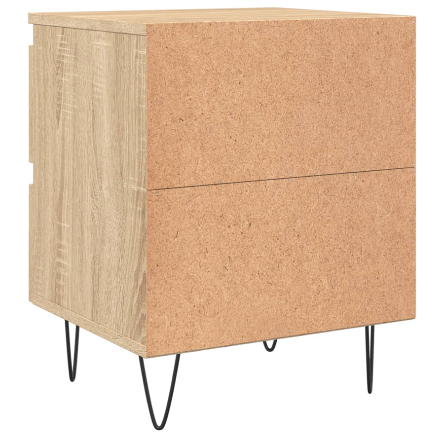 Nachtkastje 40X35X50 Cm Bewerkt Hout Sonoma Eikenkleurig