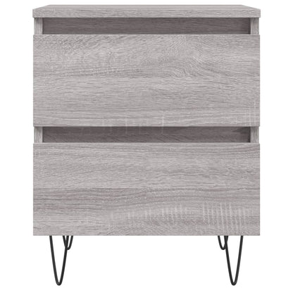 Nachtkastjes 2 St 40X35X50 Cm Bewerkt Hout Grijs Sonoma Eiken