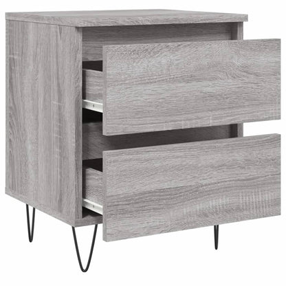 Nachtkastjes 2 St 40X35X50 Cm Bewerkt Hout Grijs Sonoma Eiken