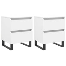 Nachtkastjes 2 St 40X35X50 Cm Bewerkt Hout Wit
