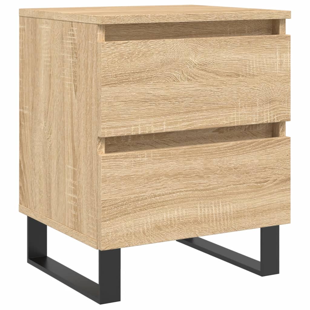 Nachtkastje 40X35X50 Cm Bewerkt Hout Kleurig 1 Sonoma eiken
