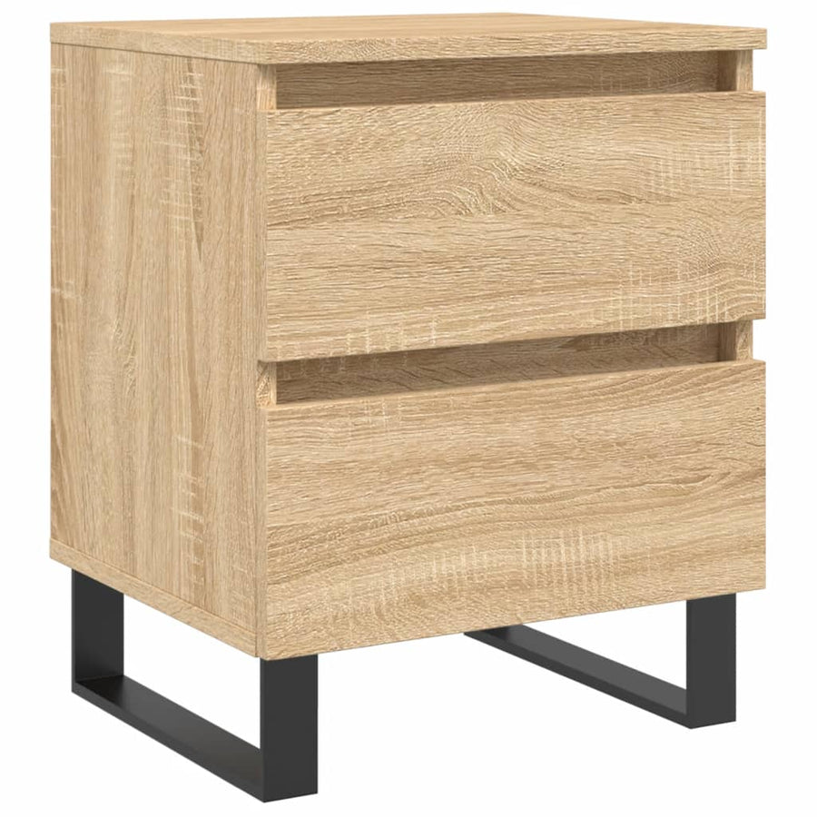 Nachtkastje 40X35X50 Cm Bewerkt Hout Kleurig 1 Sonoma eiken