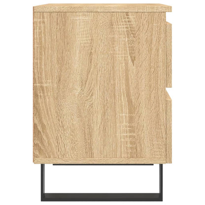 Nachtkastje 40X35X50 Cm Bewerkt Hout Kleurig 1 Sonoma eiken