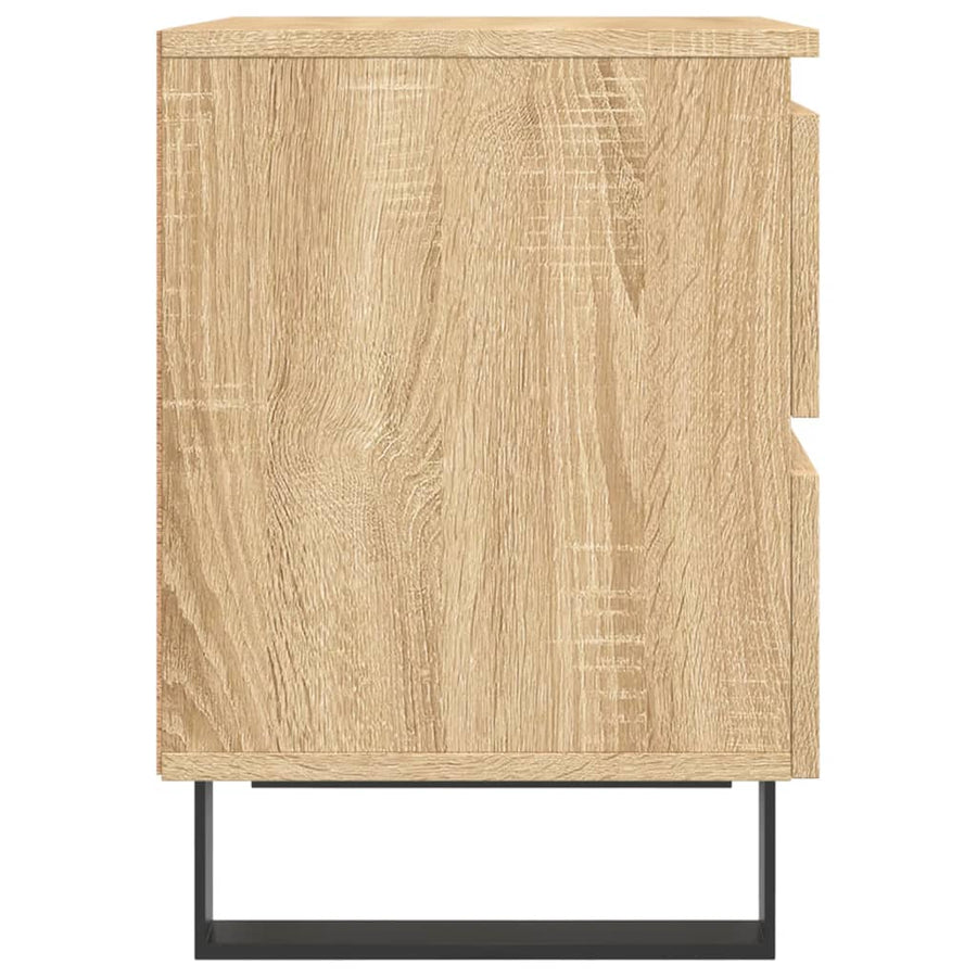 Nachtkastje 40X35X50 Cm Bewerkt Hout Kleurig 1 Sonoma eiken