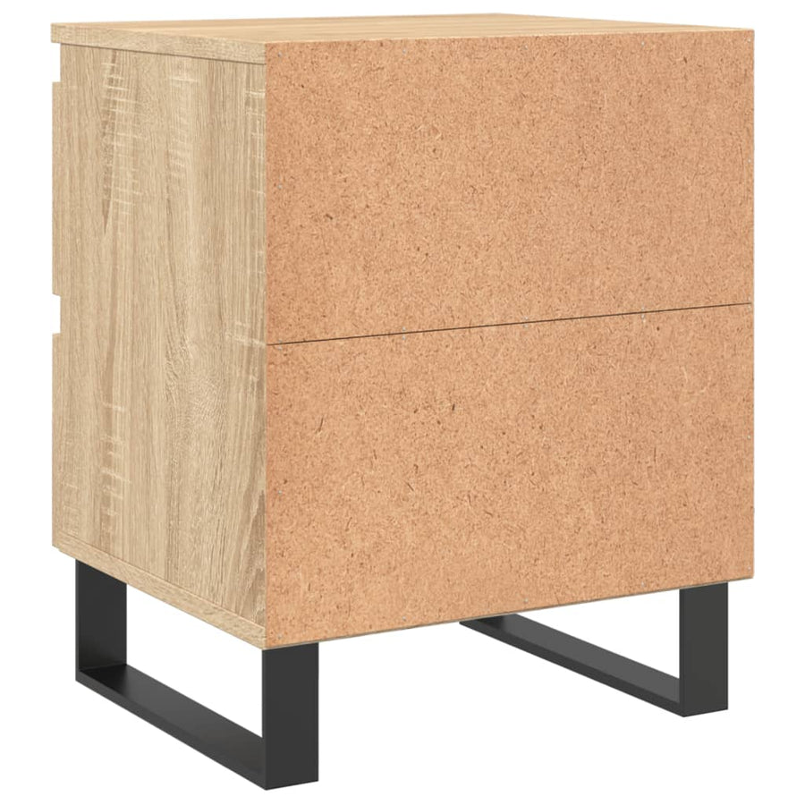 Nachtkastje 40X35X50 Cm Bewerkt Hout Kleurig 1 Sonoma eiken
