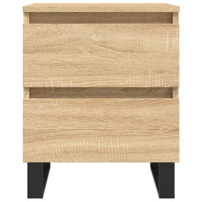 Nachtkastjes 2 st 40x35x50 cm sonoma eikenkleurig