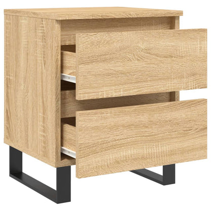 Nachtkastjes 2 st 40x35x50 cm sonoma eikenkleurig