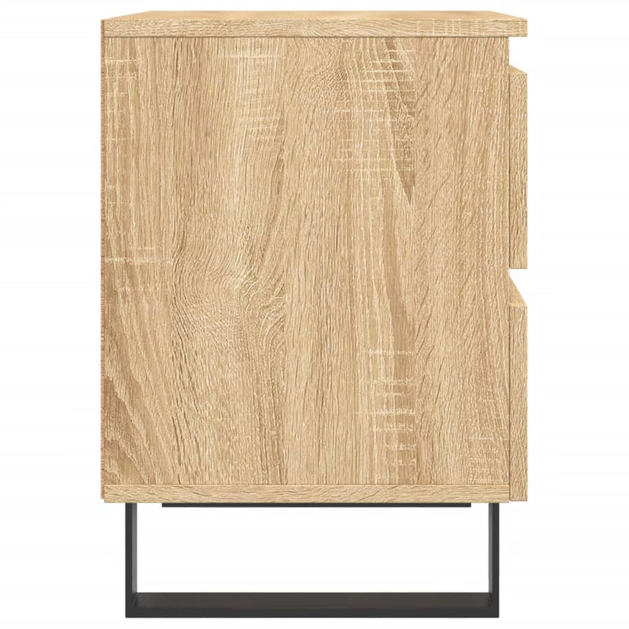 Nachtkastjes 2 st 40x35x50 cm sonoma eikenkleurig
