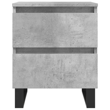 Nachtkastjes 2 st 40x35x50 cm bewerkt hout betongrijs