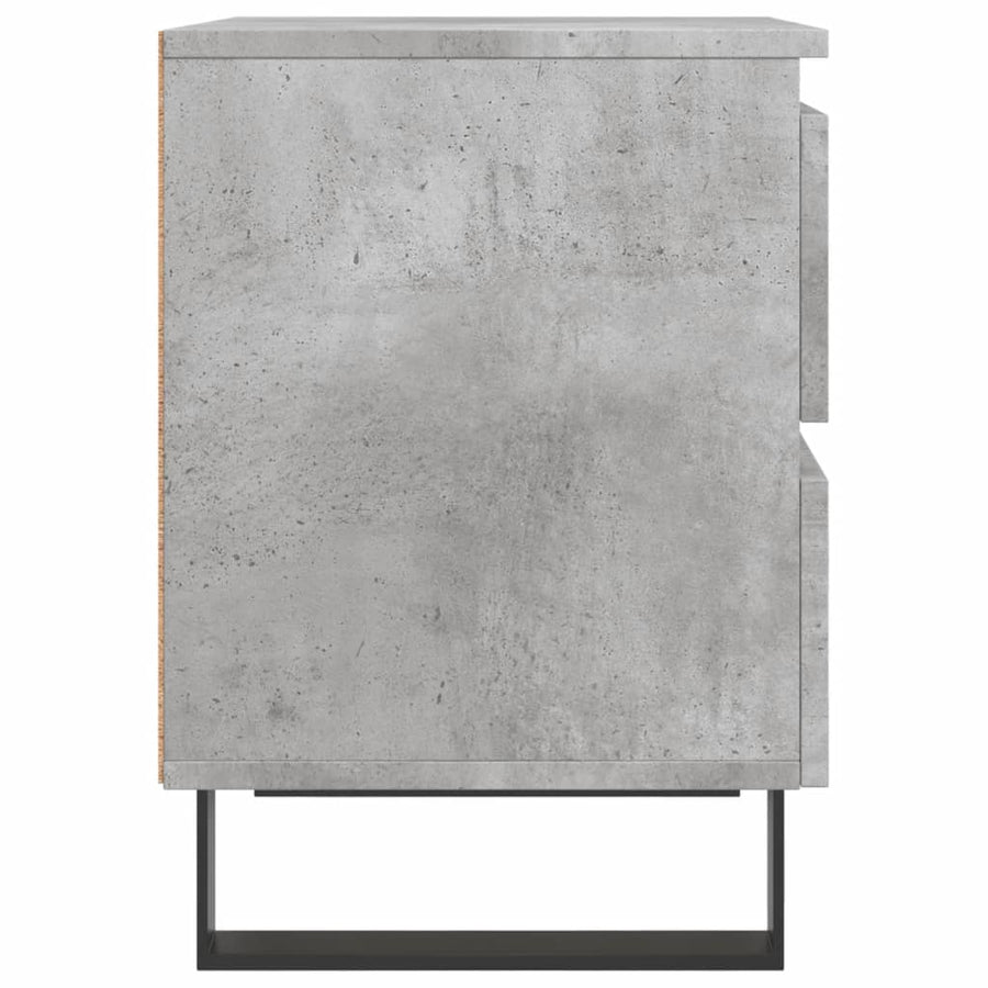 Nachtkastjes 2 st 40x35x50 cm bewerkt hout betongrijs