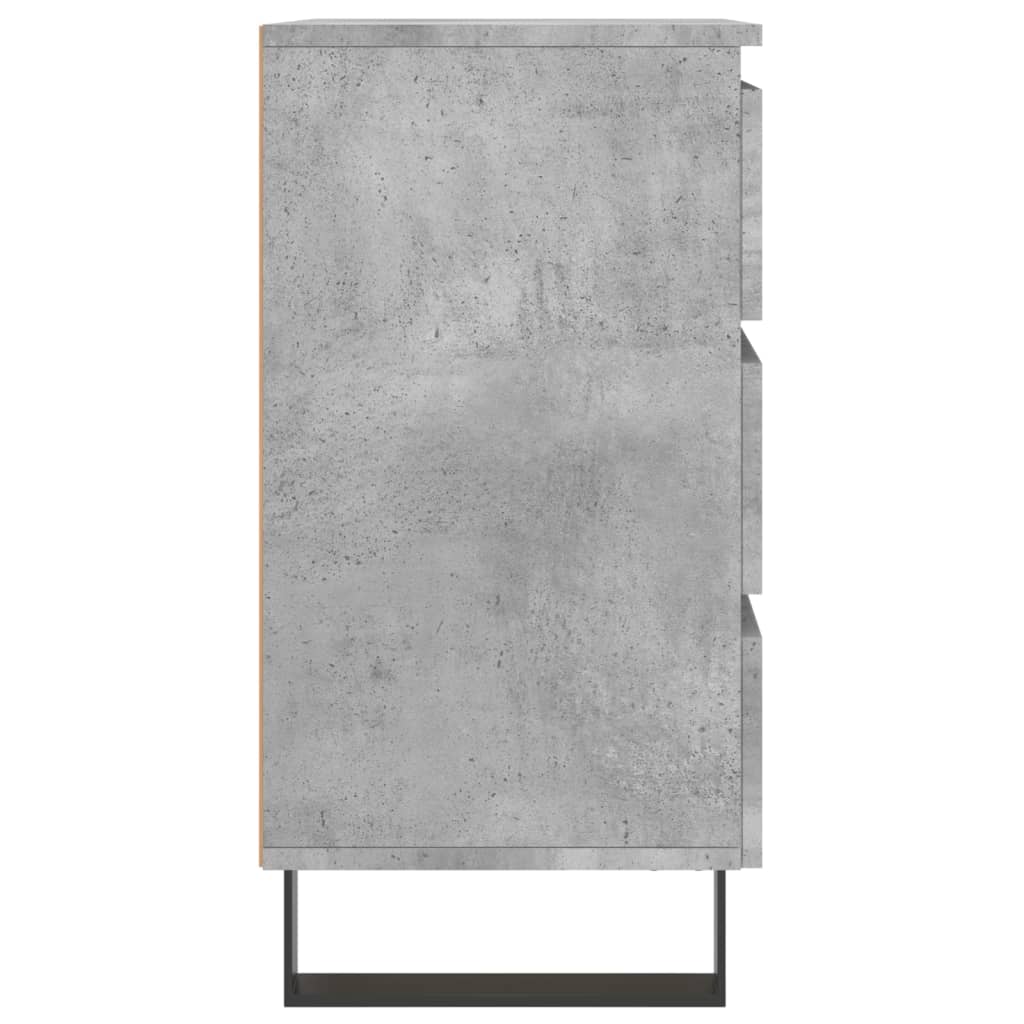 Nachtkastjes 2 St 40X35X69 Cm Bewerkt Hout Betongrijs