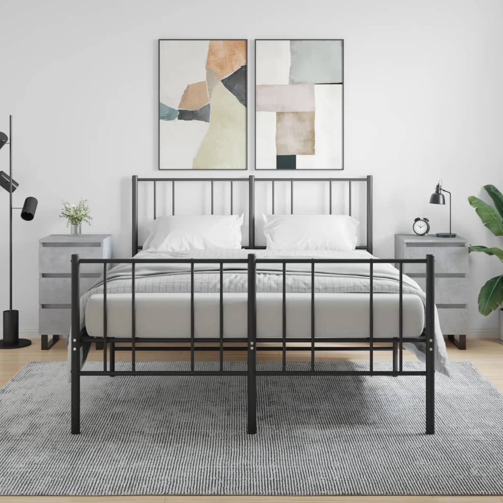 Nachtkastjes 2 St 40X35X69 Cm Bewerkt Hout Betongrijs