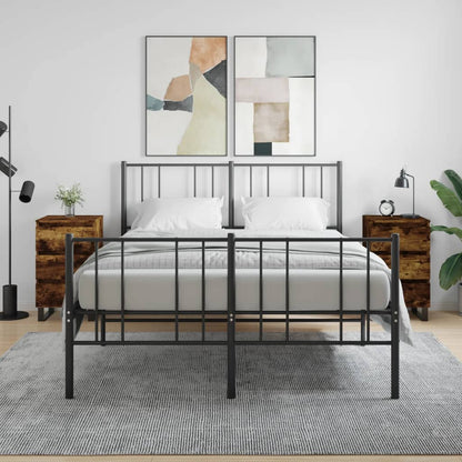 Nachtkastjes 2 St 40X35X69 Cm Bewerkt Hout Gerookt Eikenkleurig