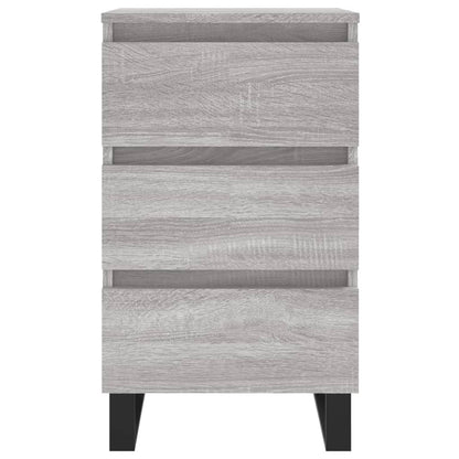 Nachtkastjes 2 St 40X35X69 Cm Bewerkt Hout Grijs Sonoma Eiken