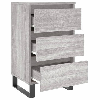 Nachtkastjes 2 St 40X35X69 Cm Bewerkt Hout Grijs Sonoma Eiken