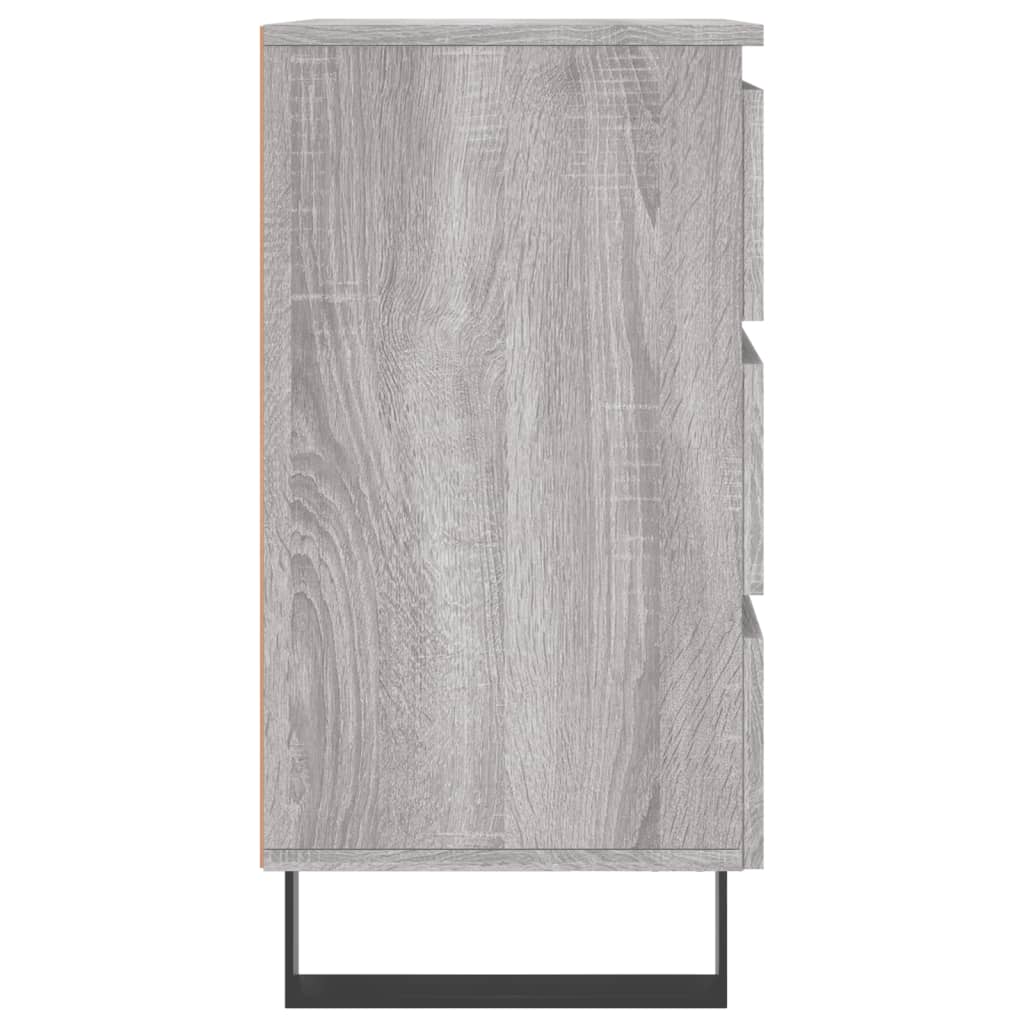 Nachtkastjes 2 St 40X35X69 Cm Bewerkt Hout Grijs Sonoma Eiken