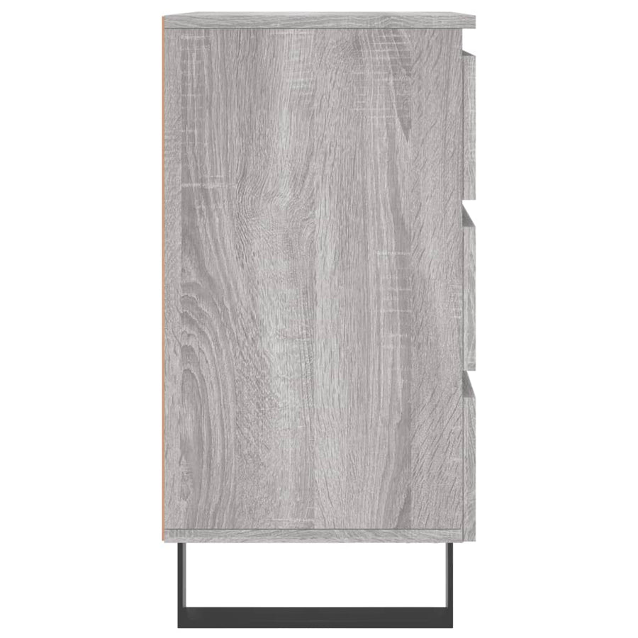 Nachtkastjes 2 St 40X35X69 Cm Bewerkt Hout Grijs Sonoma Eiken