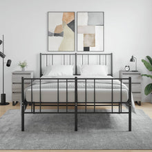 Nachtkastjes 2 St 40X35X69 Cm Bewerkt Hout Grijs Sonoma Eiken