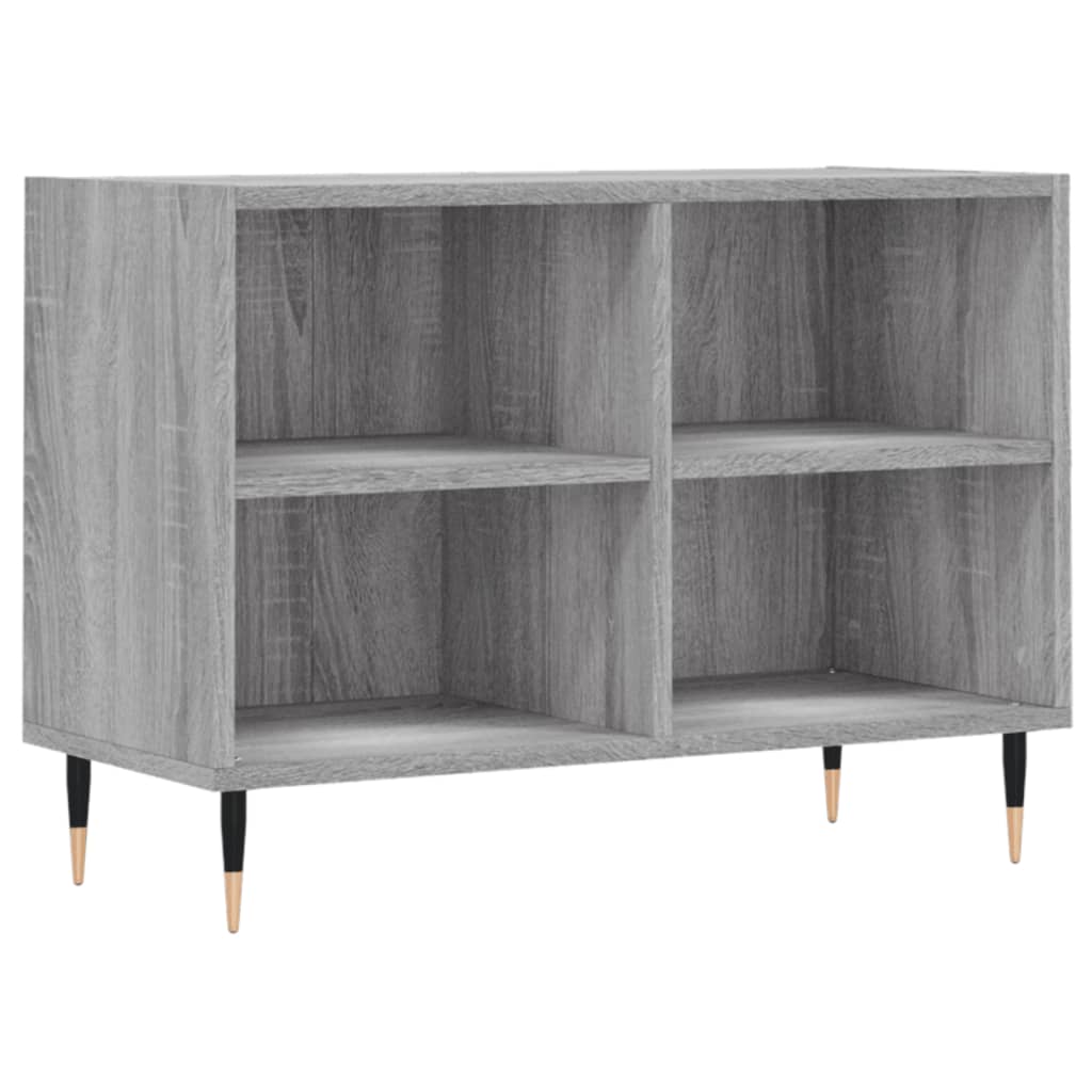 Tv-Meubel 69,5X30X50 Cm Bewerkt Hout Eikenkleurig Grijs sonoma