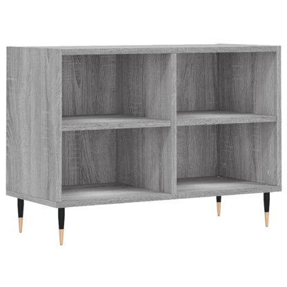 Tv-Meubel 69,5X30X50 Cm Bewerkt Hout Eikenkleurig Grijs sonoma