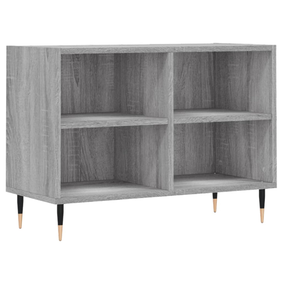 Tv-Meubel 69,5X30X50 Cm Bewerkt Hout Eikenkleurig Grijs sonoma