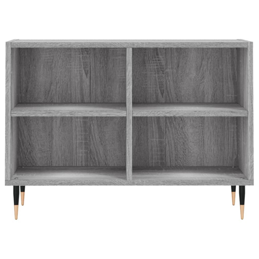 Tv-Meubel 69,5X30X50 Cm Bewerkt Hout Eikenkleurig Grijs sonoma