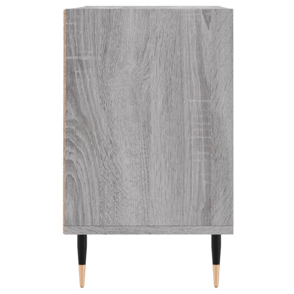 Tv-Meubel 69,5X30X50 Cm Bewerkt Hout Eikenkleurig Grijs sonoma