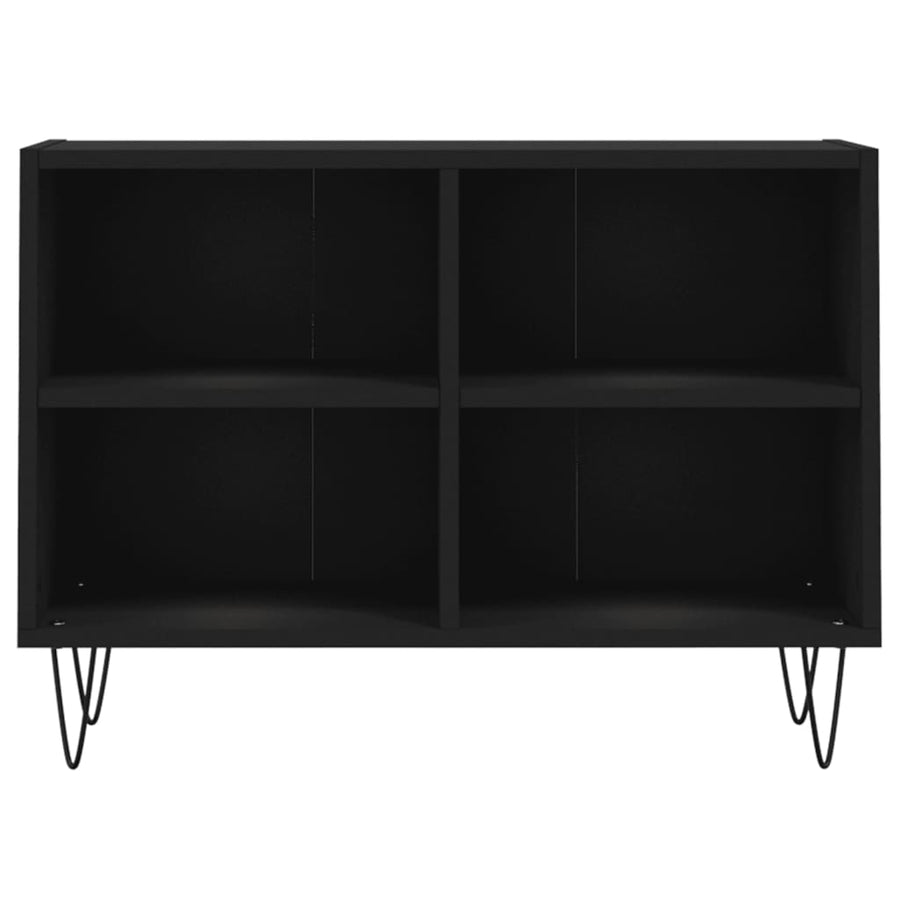 Tv-meubel 69,5x30x50 cm bewerkt hout zwart