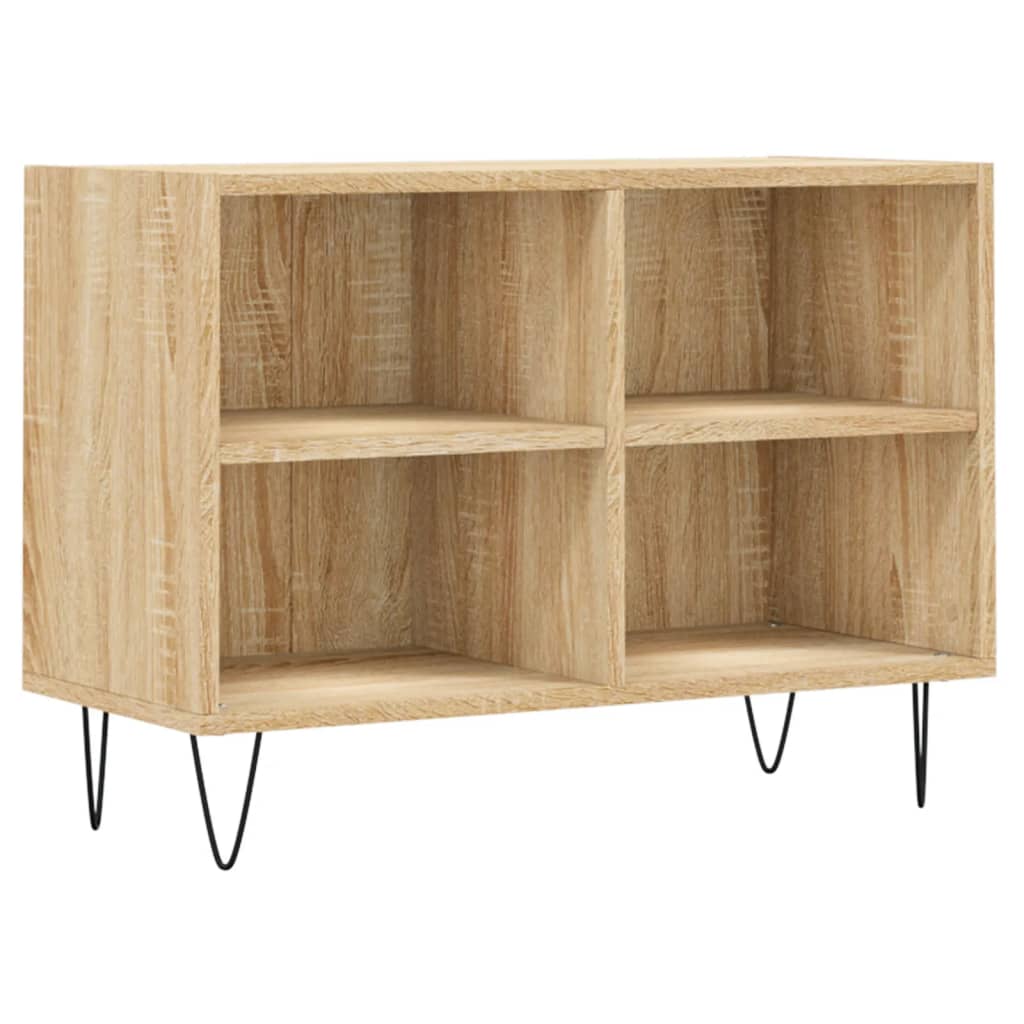 Tv-Meubel 69,5X30X50 Cm Bewerkt Hout Kleurig Sonoma eiken
