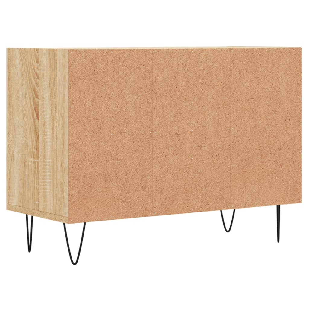 Tv-Meubel 69,5X30X50 Cm Bewerkt Hout Kleurig Sonoma eiken