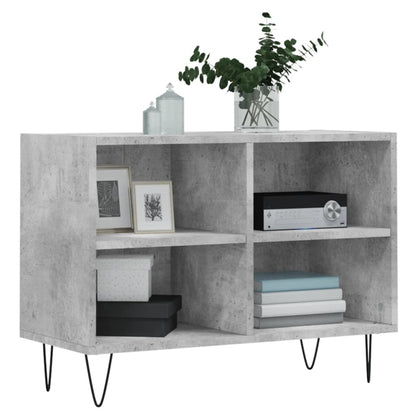 Tv-Meubel 69,5X30X50 Cm Bewerkt Hout Betongrijs