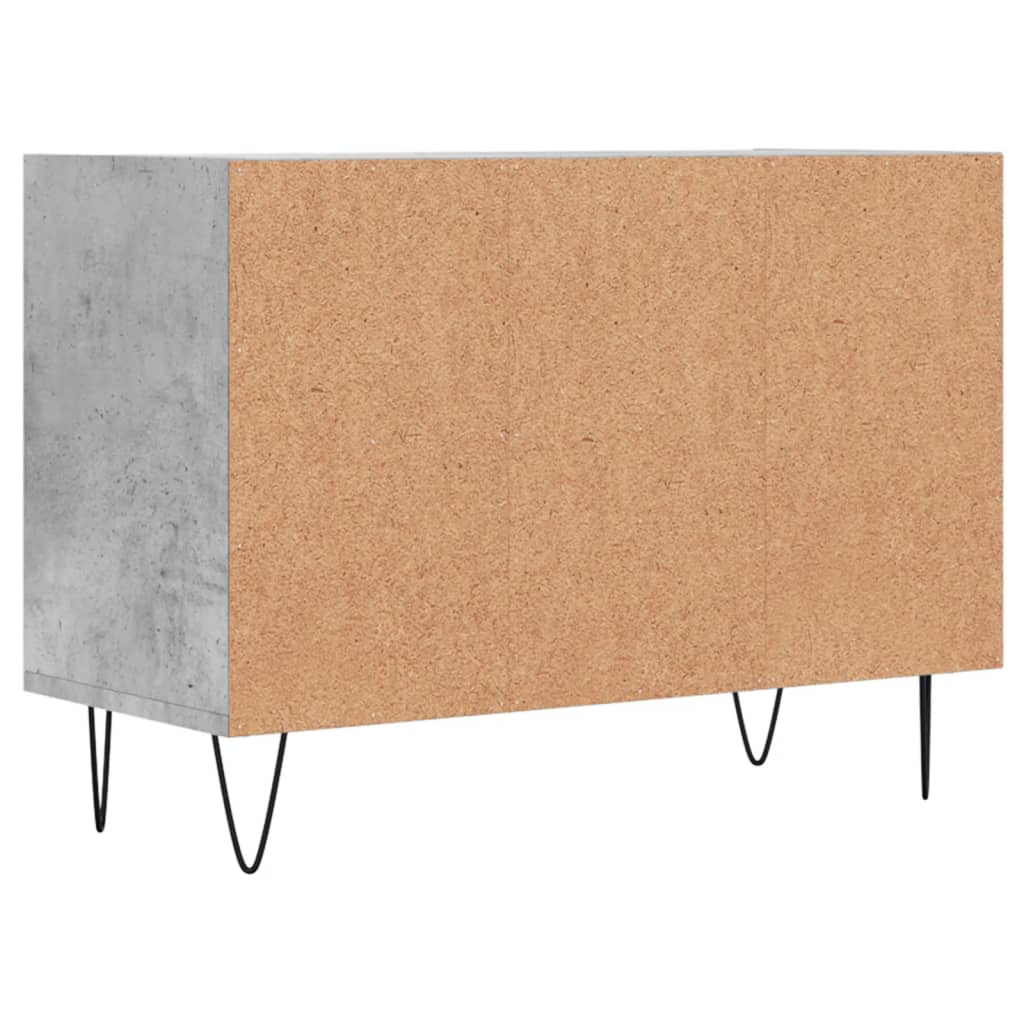 Tv-Meubel 69,5X30X50 Cm Bewerkt Hout Betongrijs